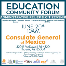 PAZ Education Community Forum Flyer